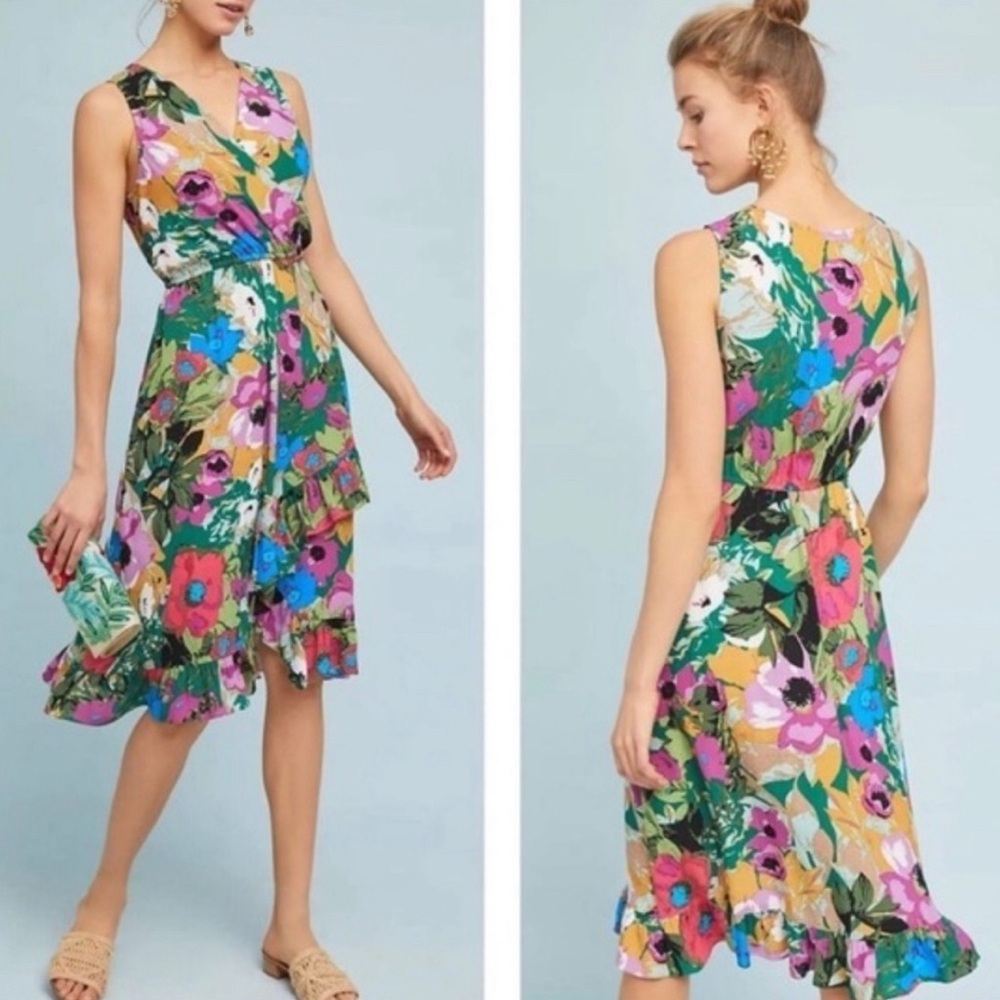 Anthropologie Plenty‎ by Tracy Reese Daphne Floral Dress.